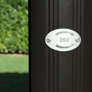 Ombrellone da Giardino Saturno Decentrato 3x3 m in Alluminio Azzurro Telo Ecru