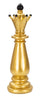 Alfiere da Scacchi 12,5x38,5x12,5 cm in Poliresina Oro/Nero