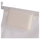 Sdraio Pieghevole Lido con Poggiatesta 94x60x92-81 cm in Poliestere e PVC Avorio      