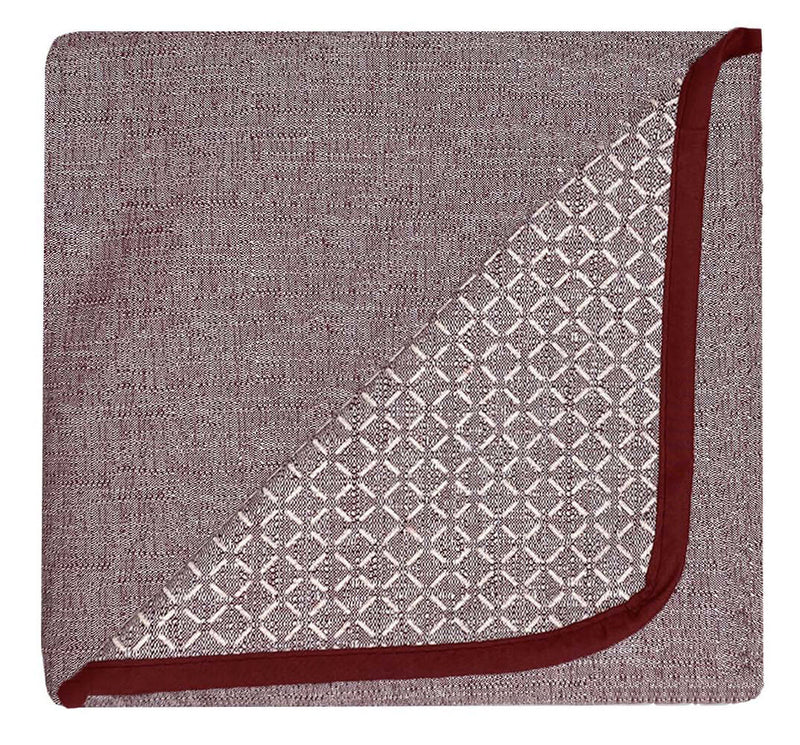 Copridivano in Poliestere con Penisola Sinistra Bordeaux Varie Misure