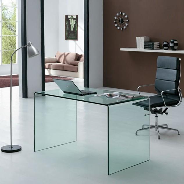 Scrivania in Vetro H74x70x126cm Itamoby Glassy Trasparente 
