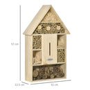 Casa per Insetti da Giardino 32x12,5x57 cm 5 Livelli in Legno e Bamboo