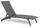Gartenliege 61 x 192 x 96 cm mit anthrazitfarbenen Aluminiumrädern