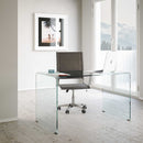 Scrivania in Vetro H74x70x126cm Itamoby Glassy Trasparente 