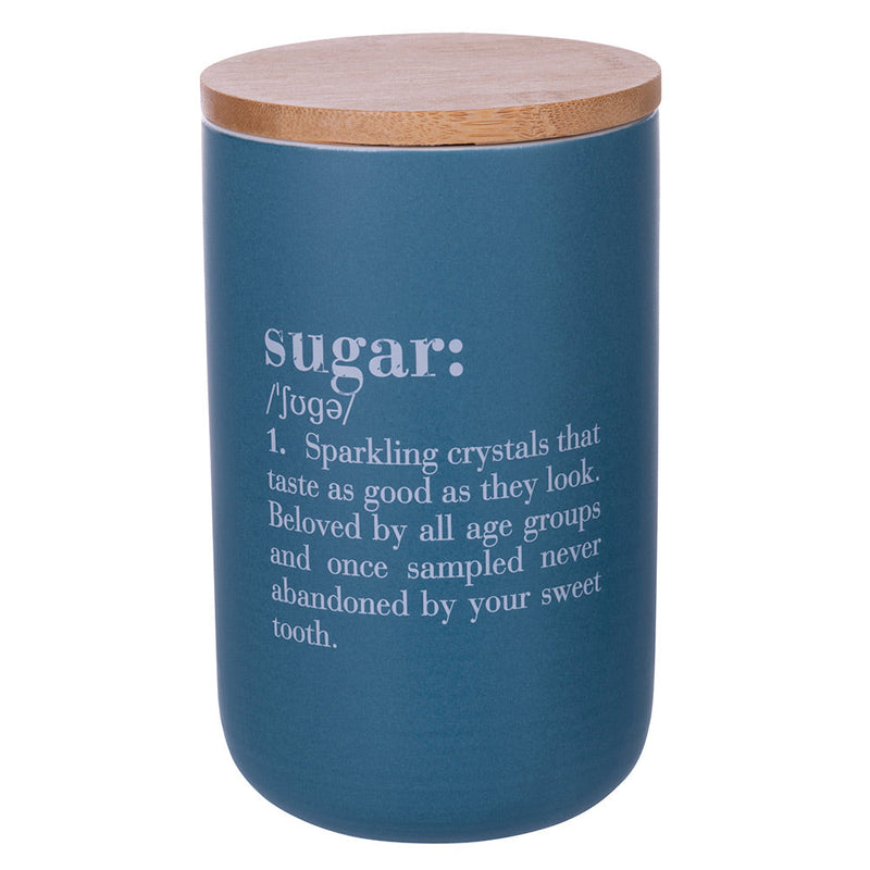 Barattolo Zucchero Double Face 750 ml in New Bone China VdE Tivoli 1996 Verde Petrolio