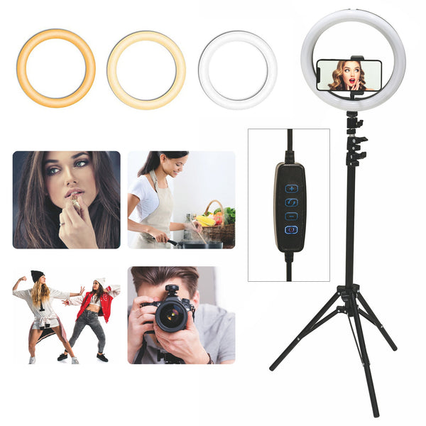 acquista Ringlicht-LED-Lampe mit Stativ für Selfie Tik Tok Youtube Kooper