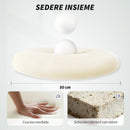 Sedia da Ufficio Ergonomica con Braccioli Regolabili Schienale a Rete e Poggiatesta Grigio      