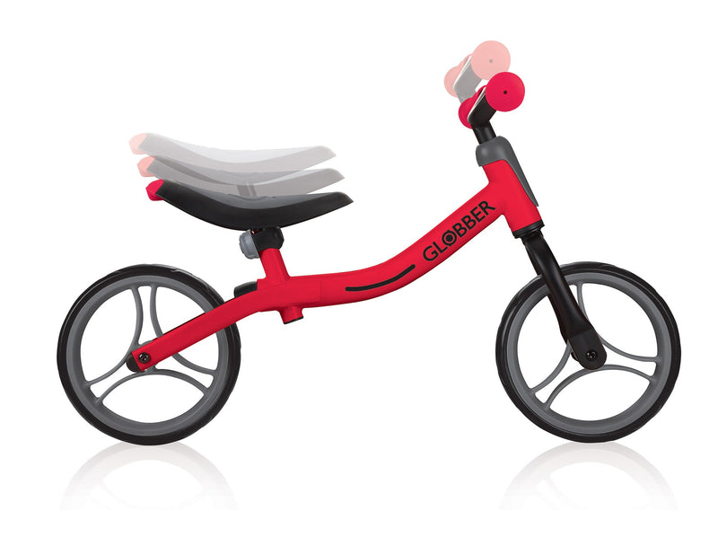 Bicicletta Pedagogica per Bambini 10" Senza Pedali Globber Go Bike Rossa
