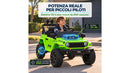Macchina Elettrica per Bambini Licenza Jeep Wrangler Rubicon 12V con Sedili in Pelle e Telecomando Verde 