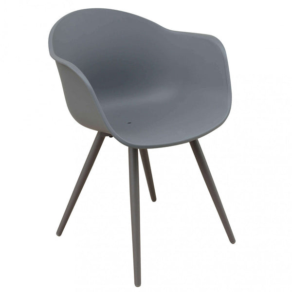 Sestriere Stuhl 61x61x80 h cm aus taubengrauem Kunststoff sconto