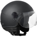 Casco Jet per Scooter Visiera Sagomata CGM Florida 109A Nero Opaco XS - (53 cm)