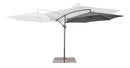 Ombrello a Braccio da Giardino 6 Stecche Ø300x235h cm Telo in Poliestere Nizza Antracite e Grigio