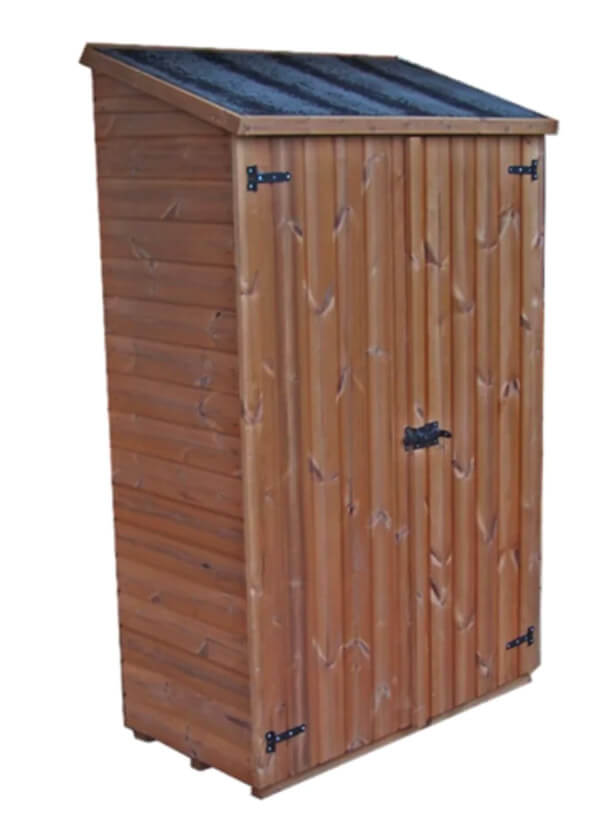 Casetta Box da Giardino 1,2x0,60 m con Pavimento in Legno di Abete 19mm Theora prezzo