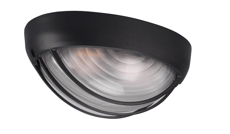 Plafoniera da Esterno Attacco E27 in Alluminio Nero Opaco