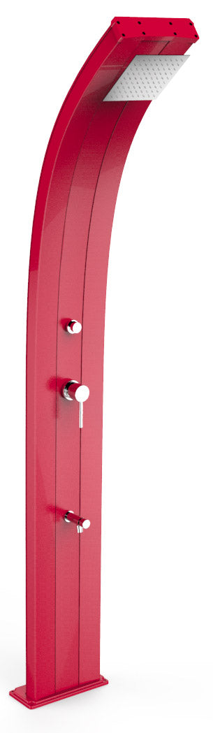 Doccia Solare da Giardino 40L Miscelatore Temporizzato e Lavapiedi Arkema Dada Cherry online