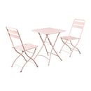 Set Tavolino e 2 Sedie Pieghevoli da Giardino Mia Salsa Rosa