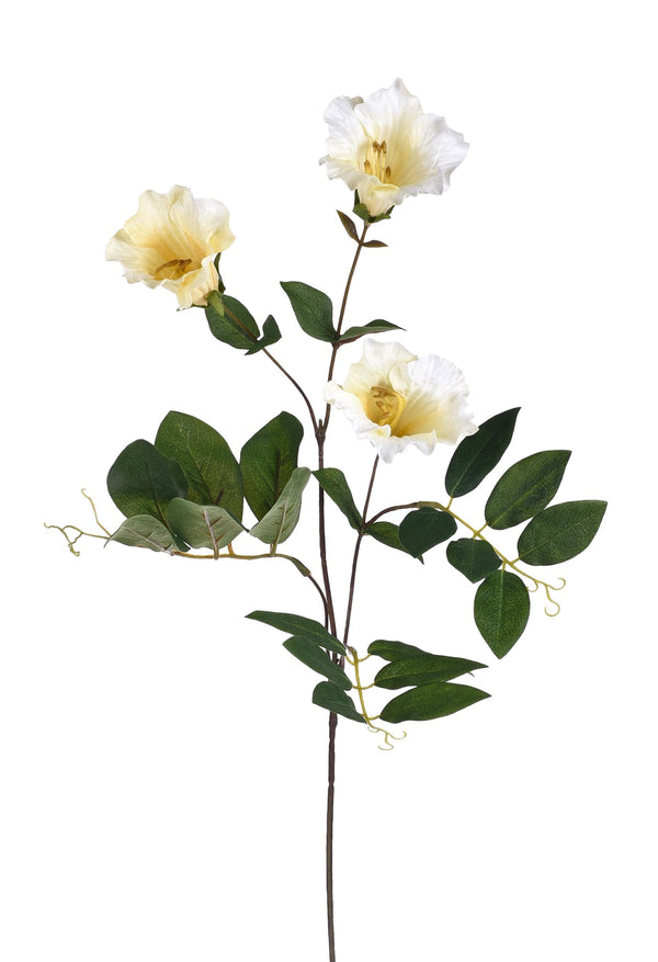 acquista Set 8 künstliche Campanula, bestehend aus 3 Blumen, Höhe 77 cm, gelb