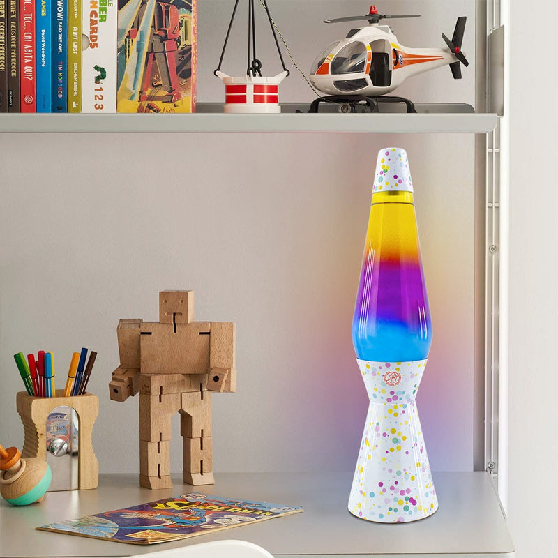 Lampada Lava Lamp 40cm Fantasia Bubbles Magma Multicolore