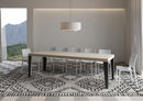  Tavolo Allungabile 160-420x90x77 cm Flame Premium Tortora Telaio Antracite
