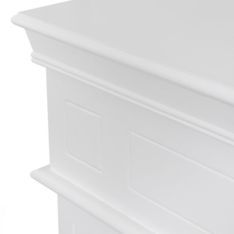 Camino Elettrico da Pavimento Effetto Fiamma 110x25x95 cm 900W/1800W in Legno Bianco