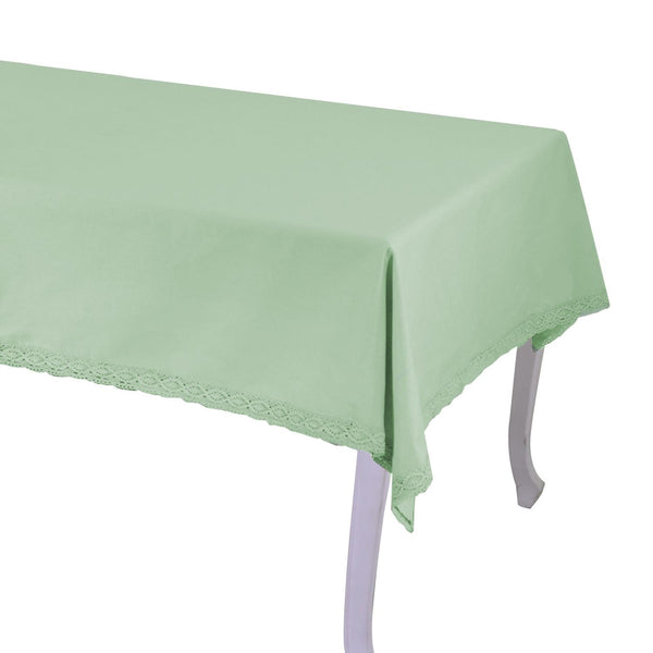 Tovaglia Rettangolare 140x240 cm in Cotone 180 GSM Amelie Verde Acqua acquista