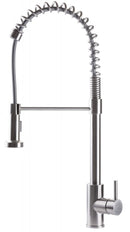 Rubinetto Cucina Miscelatore Monocomando Lavello con Molla Girevole in Acciaio Inox