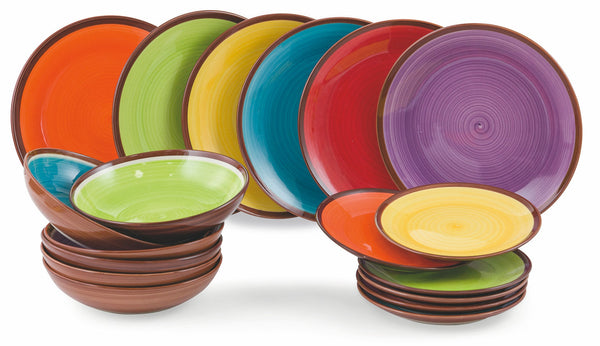 Tafelservice 18 Teile in Hard Dolomite Villa d'Este Home Tivoli Mexiko sconto