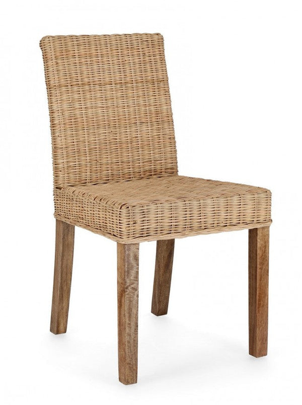 sconto Sedia 47x55x87 cm Analuz in Rattan