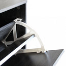 Scarpiera Wendy 60x24x150 h cm in Legno Grigio Scuro