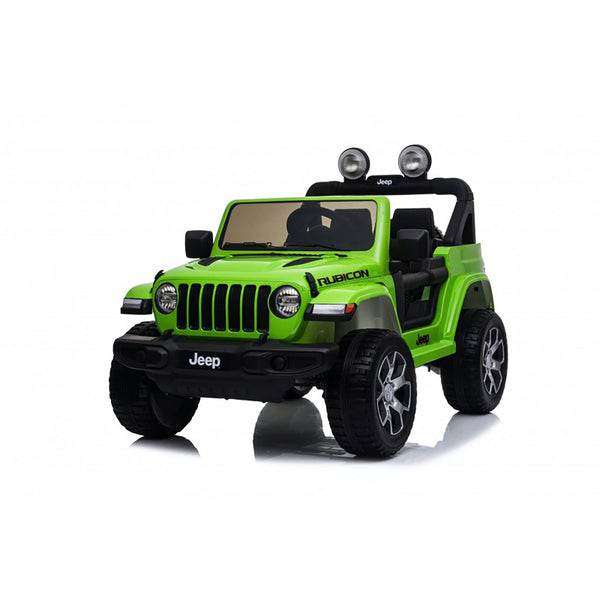 Macchina Elettrica per Bambini Fuoristrada Jeep Wrangler Rubicon 12V con Telecomando Verde online