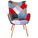 Poltrona Relax da Interno 71x68x108 cm in Tessuto Patchwork
