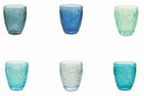 Set 6 Bicchieri Ø8x10 cm in Vetro Villa d'Este Home Tivoli Pantelleria