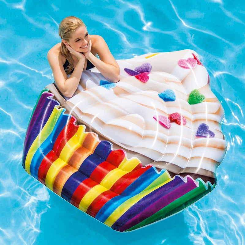 Materassino Gonfiabile 142x135 cm a Forma di Cupcake Intex 58770