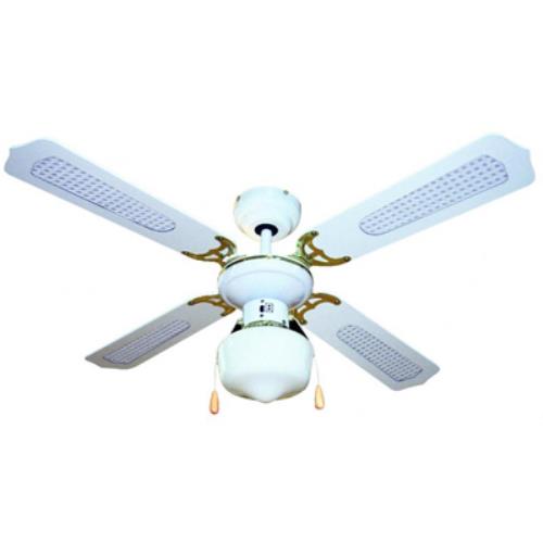 Ventilatore da Soffitto con 4 Pale e 1 Lampada Diametro 105 Cm 3 Velocita'