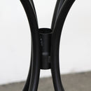 Tavolino tondo da Giardino 55x71 cm Ripiano in Ceramica con Mosaico Lucido