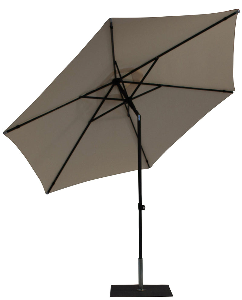 Ombrellone da Giardino Ø3 m Palo Ø38 mm in Alluminio Tessuto Poliestere Trend Ecru