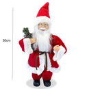 Pupazzo Babbo Natale H30 cm Rosso