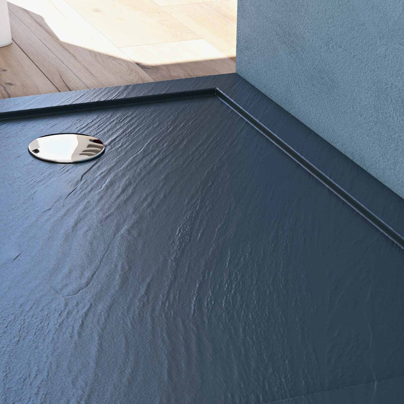 Piatto Doccia in Acrilico Fosterberg Floret Antracite Varie Misure