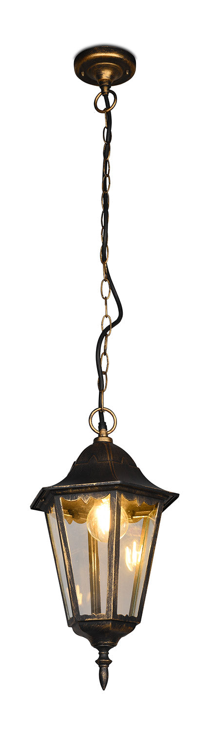 acquista Lampada a Sospensione da Esterno Attacco E27 in Alluminio Ruggine