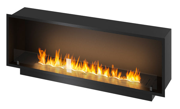 Camino a Bioetanolo da Incasso 154,4x59,4x30 cm Inside 1500 Slim Nero con Vetro acquista