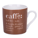 Set 6 tazzine Caffè Ø6x6 cm in New Bone China VdE Tivoli 1996 Chocolate