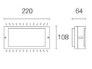 Applique da Esterno a LED 10W 4000K Sovil Marrone