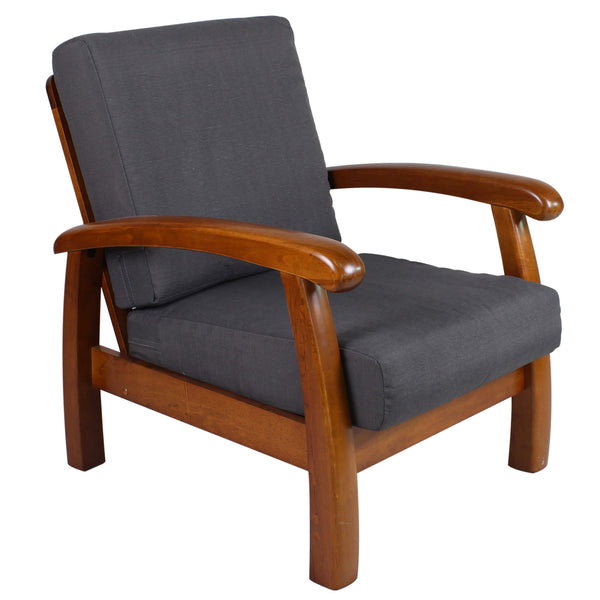 Holzsessel mit Kissen 66x85x83cm Vandi Grey acquista