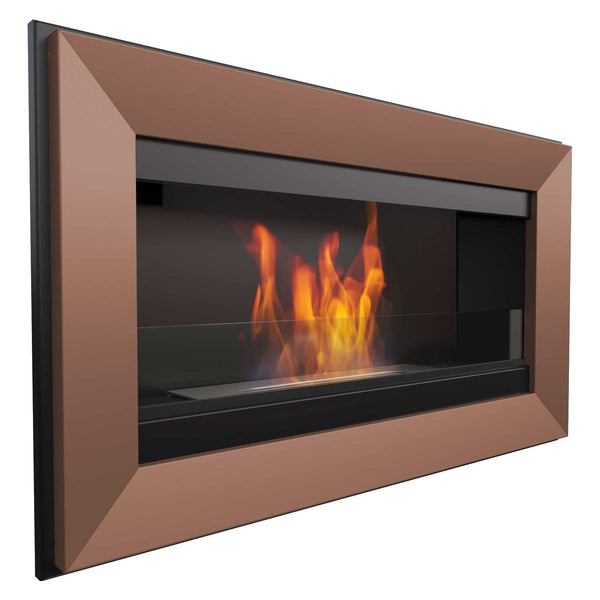 online Bioethanol Wandkamin 88x51 cm Flig Las Vegas Bronze