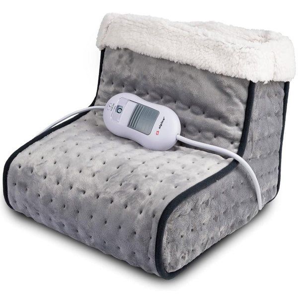 acquista Scalda Piedi Elettrico Ciabattona Scaldapiedi Termico 100W Casa Ufficio Grigio Alpina