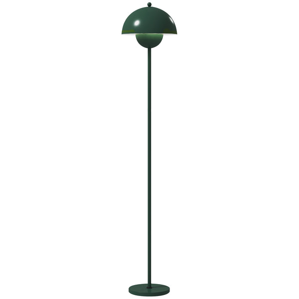 online Lampada da Terra con Paralume Semicircolare Ø30x155 cm Interruttore a Pedale in Acciaio Verde