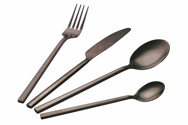 prezzo 24-teiliges Besteckset aus Stahl mit schwarzglänzendem Finish Villa d'Este Home Tivoli Stylo