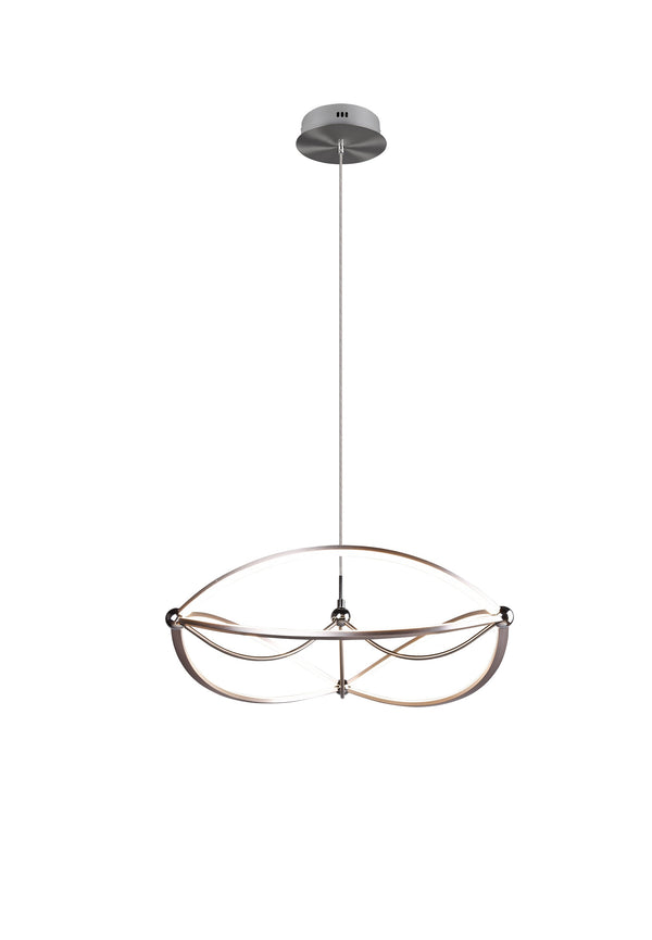 LED-Pendelleuchte für den Innenbereich aus matt vernickeltem Metall prezzo