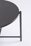 Set 5 Pezzi Salotto da Giardino con Divano 2 Poltrone e 2 Tavolini in Acciaio e Spunpoly Ostuni Antracite 