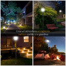 Lampione da Giardino Led a Energia Solare Nero 120 cm 